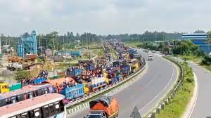 Traffic closed for two hours on Dhaka-Tangail-Bangabandhu Bridge Highway Bhuiyanpur (Tangail)