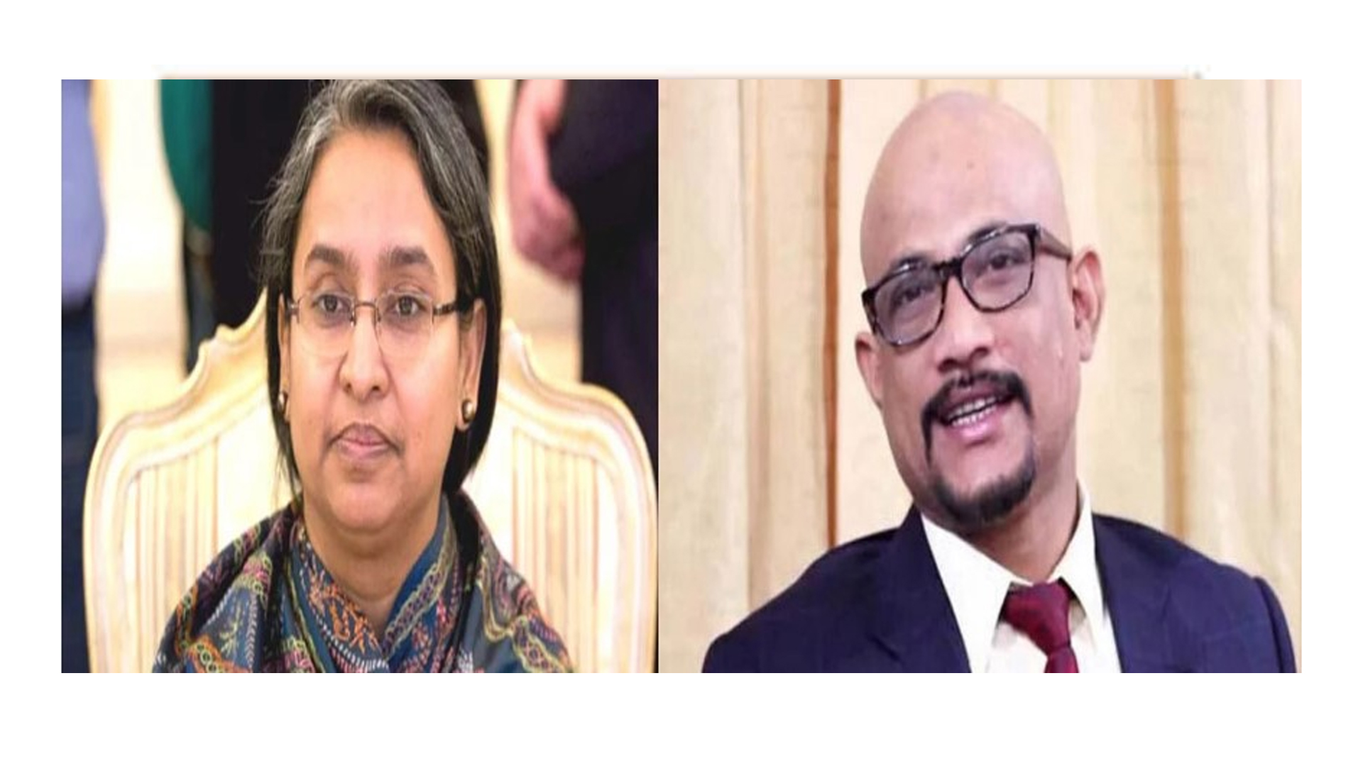 Former Minister Dipu Moni and Deputy Minister Arif Khan Joy in court