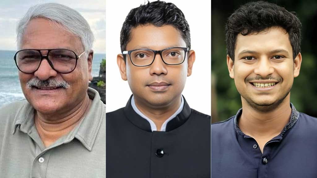 Tuku, Palak and Saikat at the DB office after the remand was granted