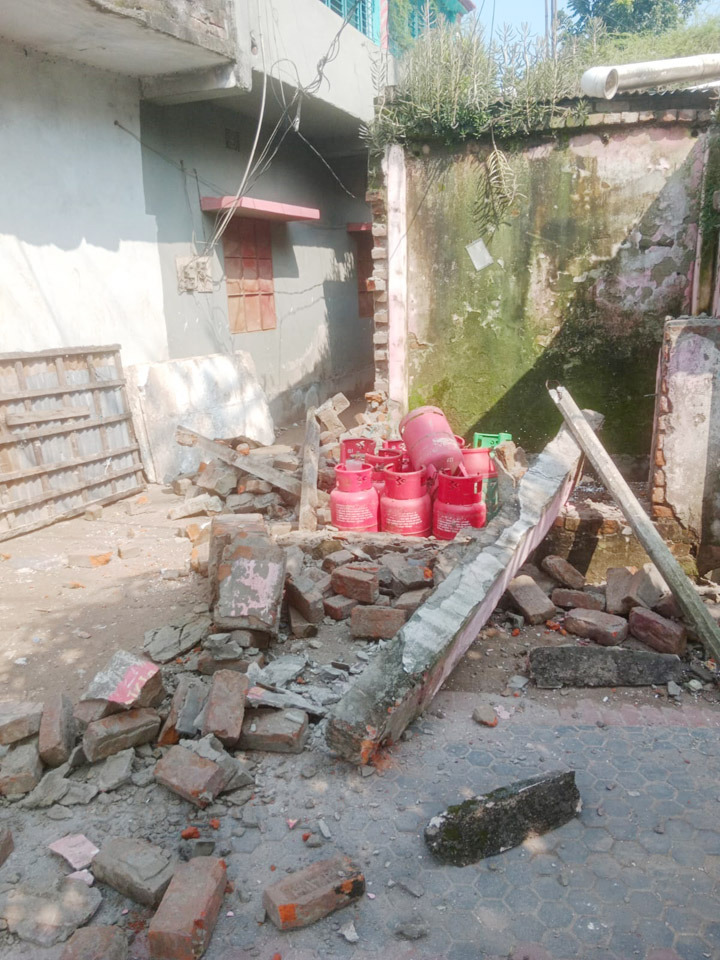 elder brother's shop was vandalized and occupied in violation of the court order