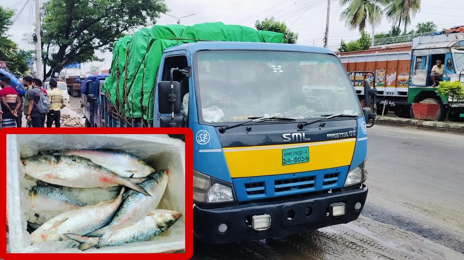 বেনাপোল বন্দর দিয়ে ভারতে গেল ৮ টন ইলিশের প্রথম চালান।