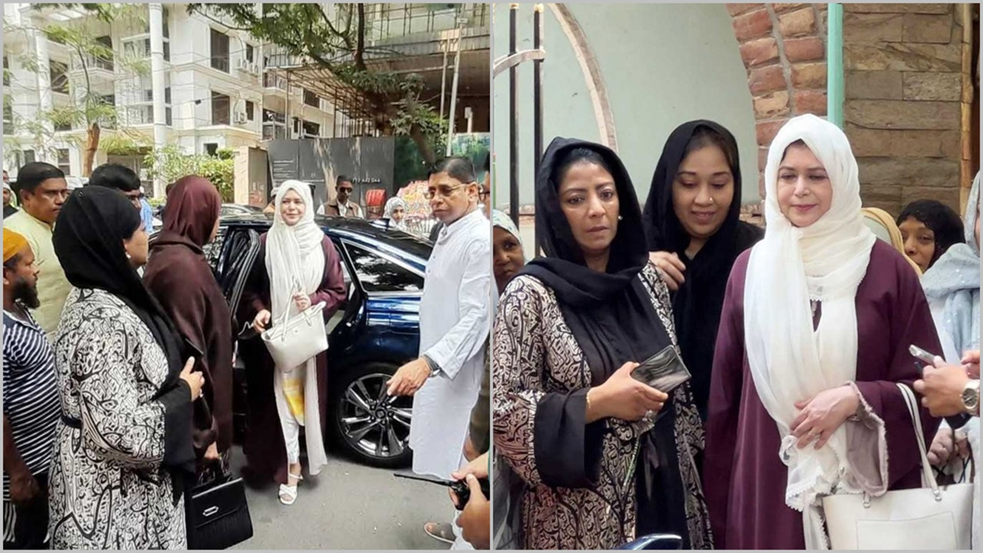 মসজিদে জুমার নামাজ পড়লেন জোবাইদা রহমান