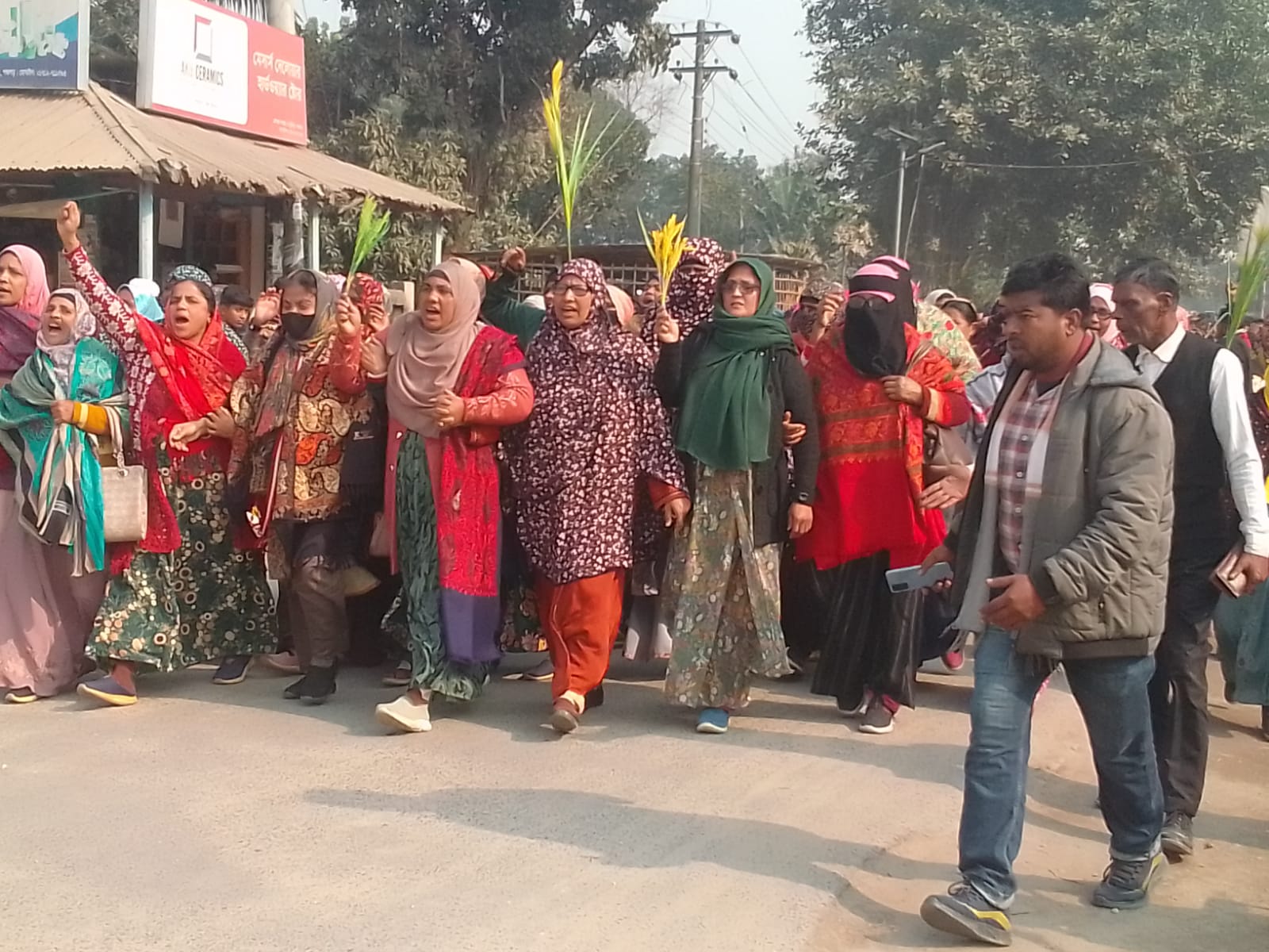 Excitement over Tarique Rahman's return home: BNP's joyous procession in Tetulia