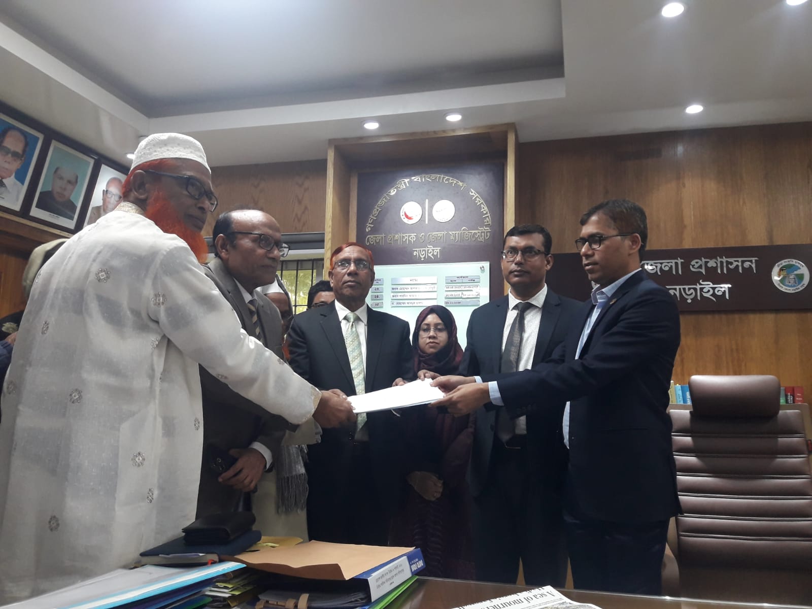 BNP candidate Monirul Islam collects nomination papers for Narail-2 constituency