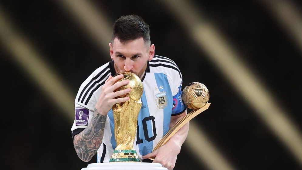 Messi's kiss makes history World Cup trophy in Dhaka: Memorable moment for football fans