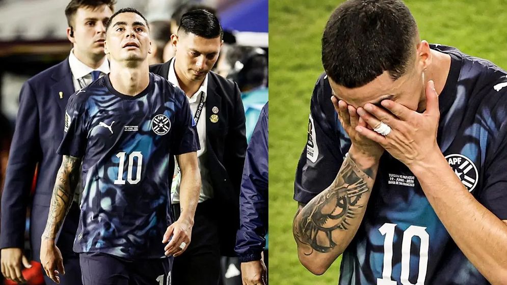 Miguel Almiron first victim of new rules in World Cup