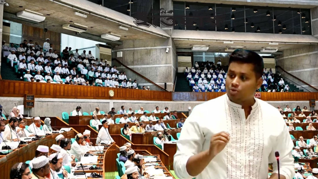 ১৫২ জন শিক্ষার্থী ও ৮ জন শিক্ষকে সংসদে বাজেট অধিবেশন দেখার সুযোগ করে দিলেন হাসনাত