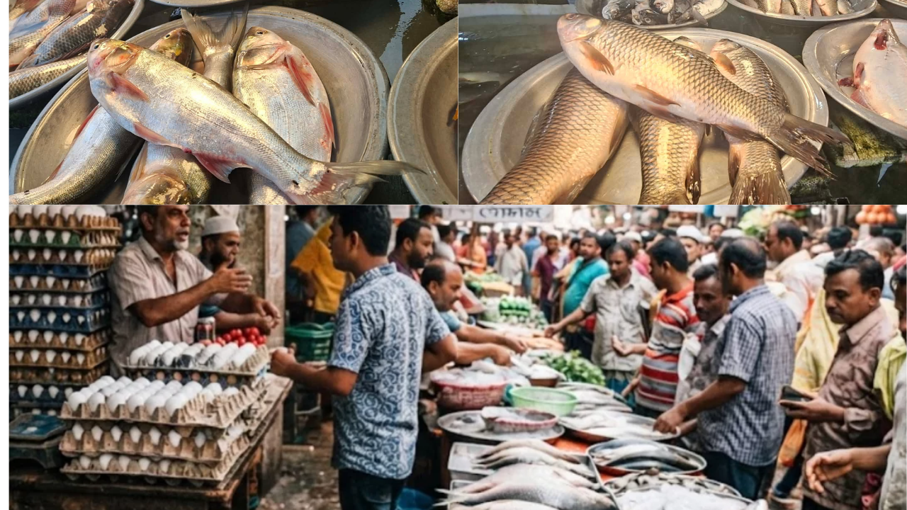 Egg prices increase by 15 taka per dozen, fish market also high