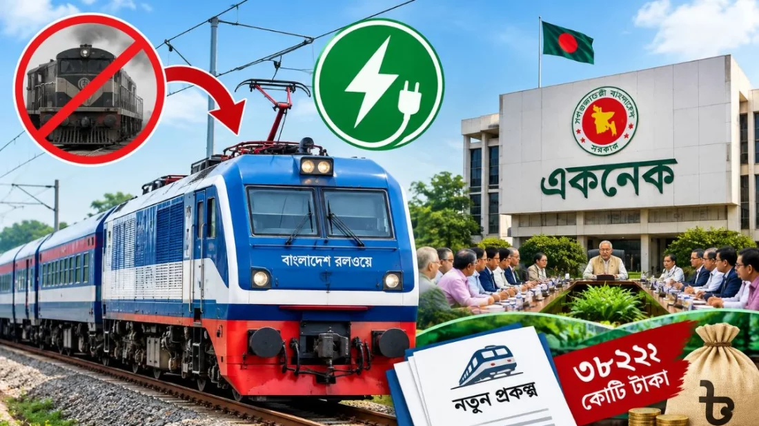 Electric Trains to Run on Narayanganj-Dhaka-Joydebpur Route; Cost: Tk 3,822 Crore