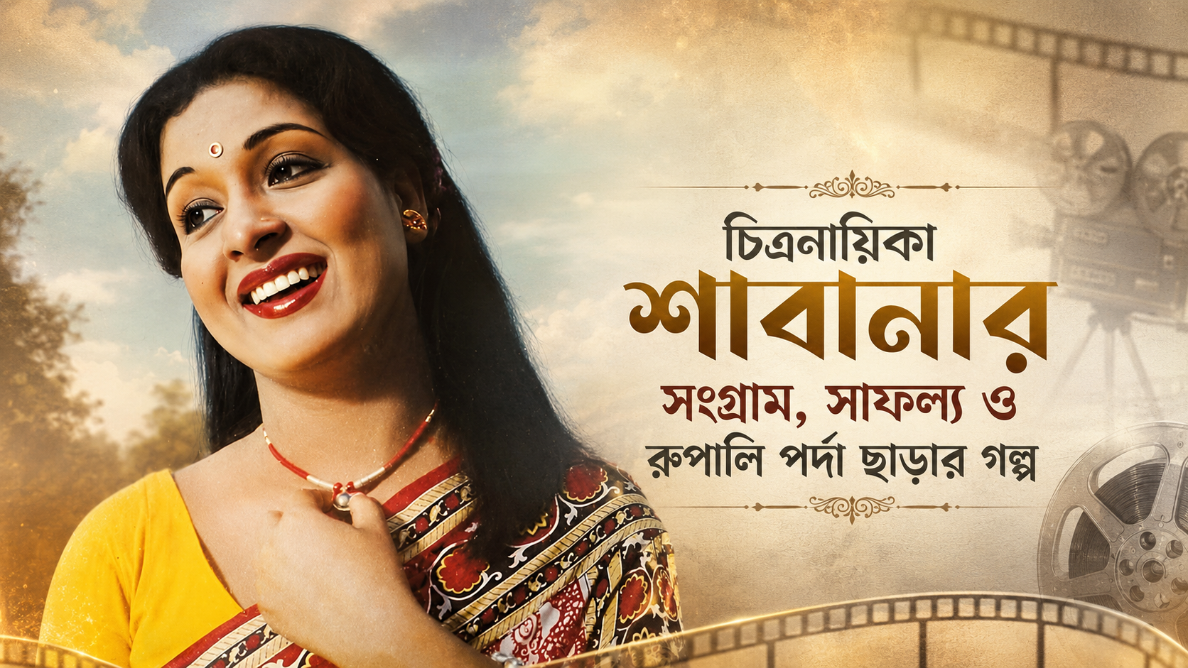 চিত্রনায়িকা শাবানার সংগ্রাম, সাফল্য ও রুপালি পর্দা ছাড়ার গল্প